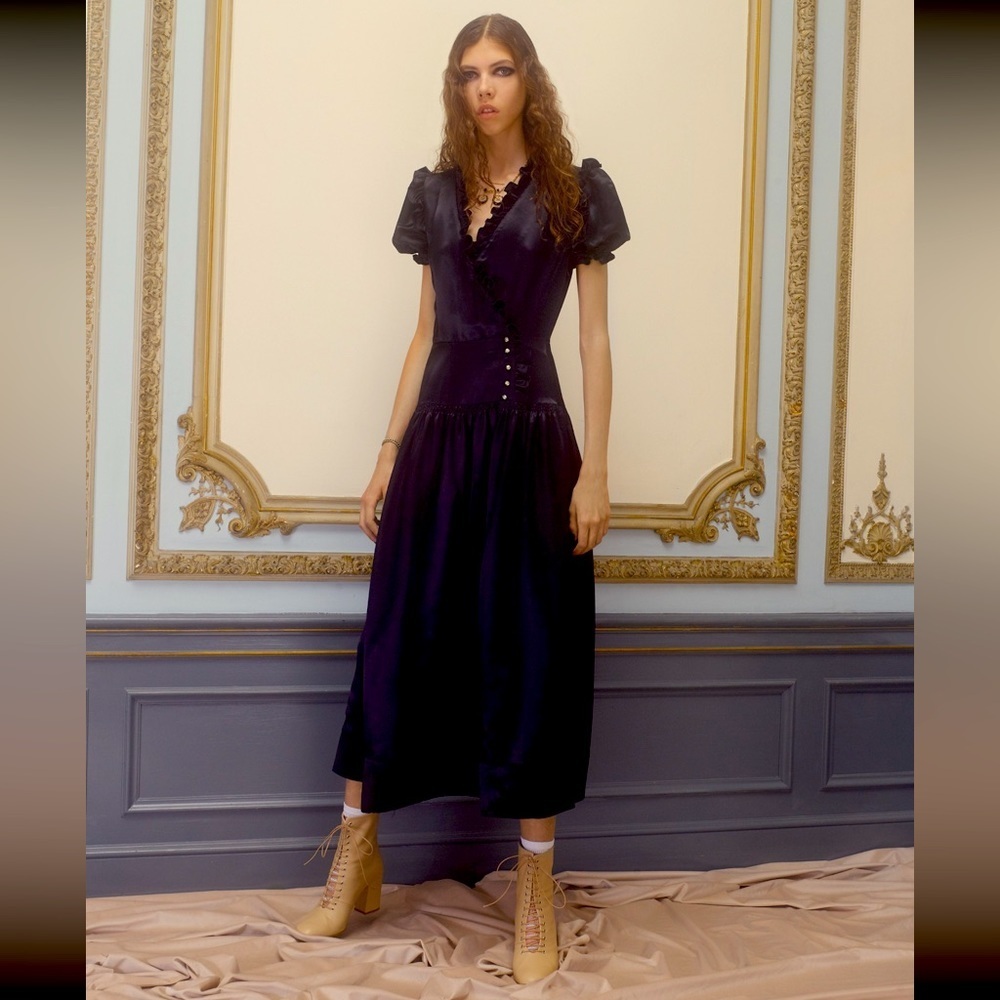 JILL STUART V-Neck Long Dress Size 4